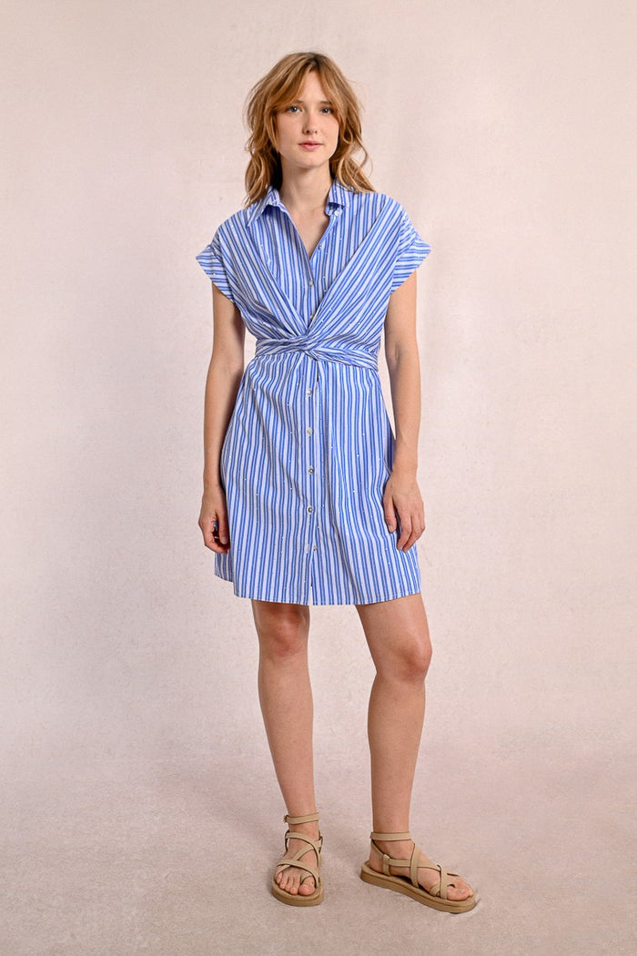Molly Bracken Striped and Crossed Dress - Crush Marketplace