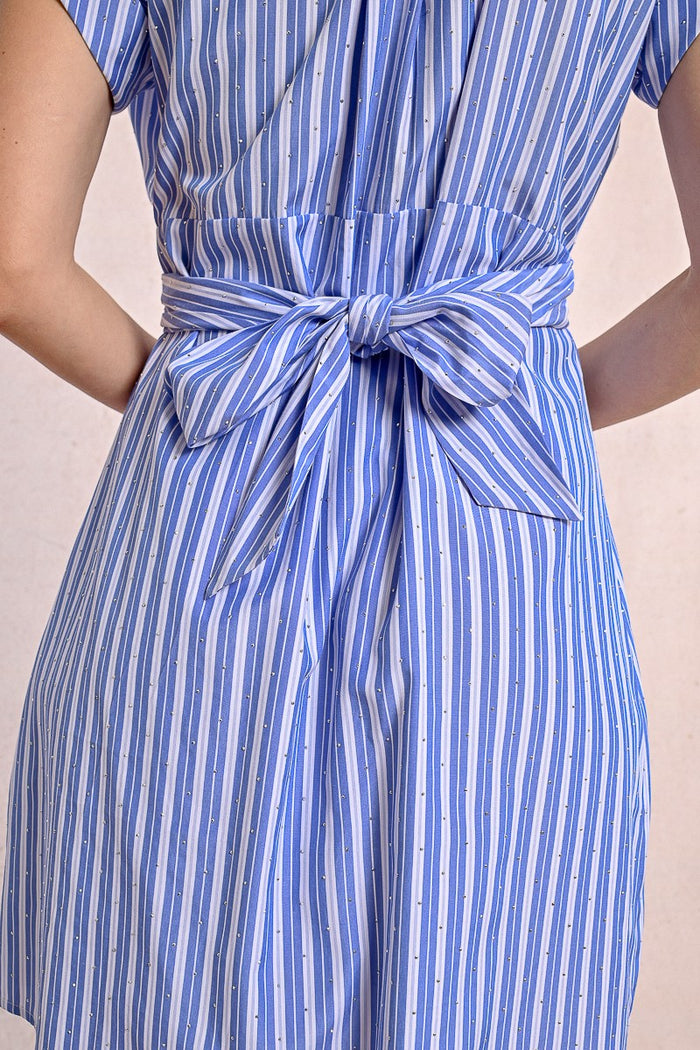 Molly Bracken Striped and Crossed Dress - Crush Marketplace