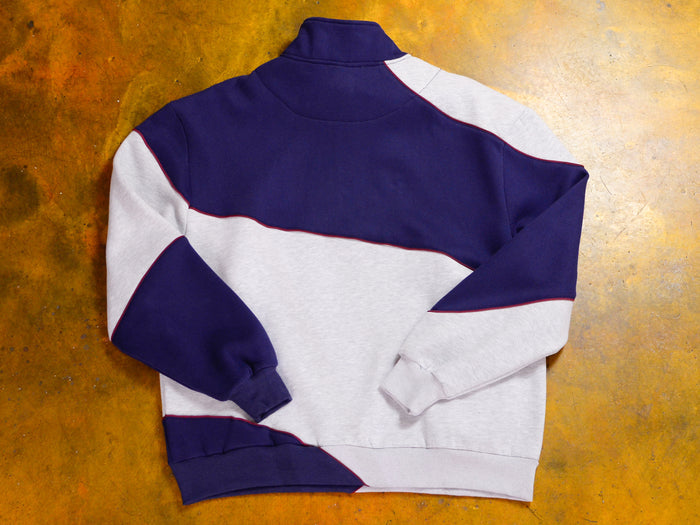 Motion Fleece 1/4 Zip Jumper - Navy / Grey Marle