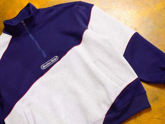Motion Fleece 1/4 Zip Jumper - Navy / Grey Marle