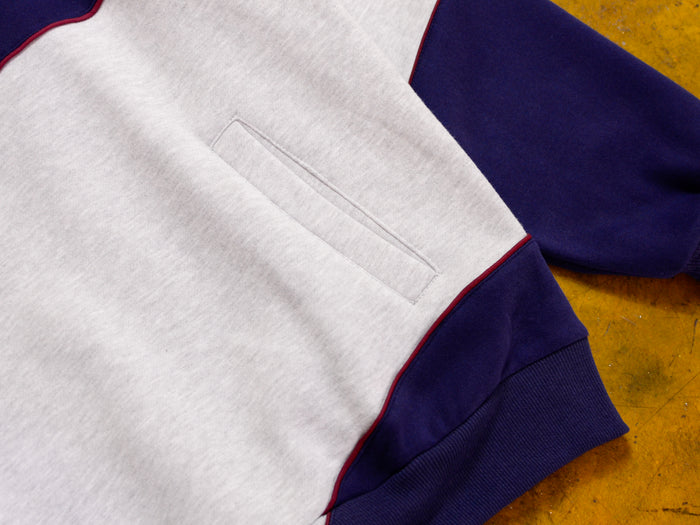 Motion Fleece 1/4 Zip Jumper - Navy / Grey Marle