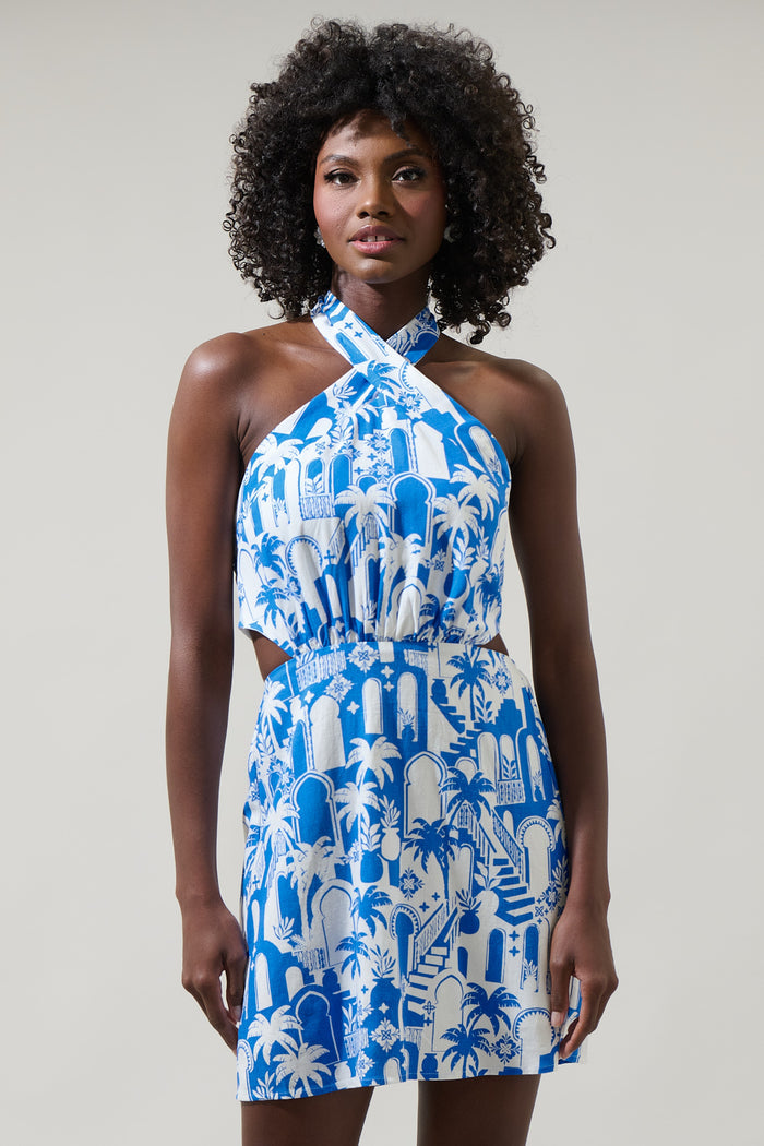 Nala Delta Halter Mini Dress