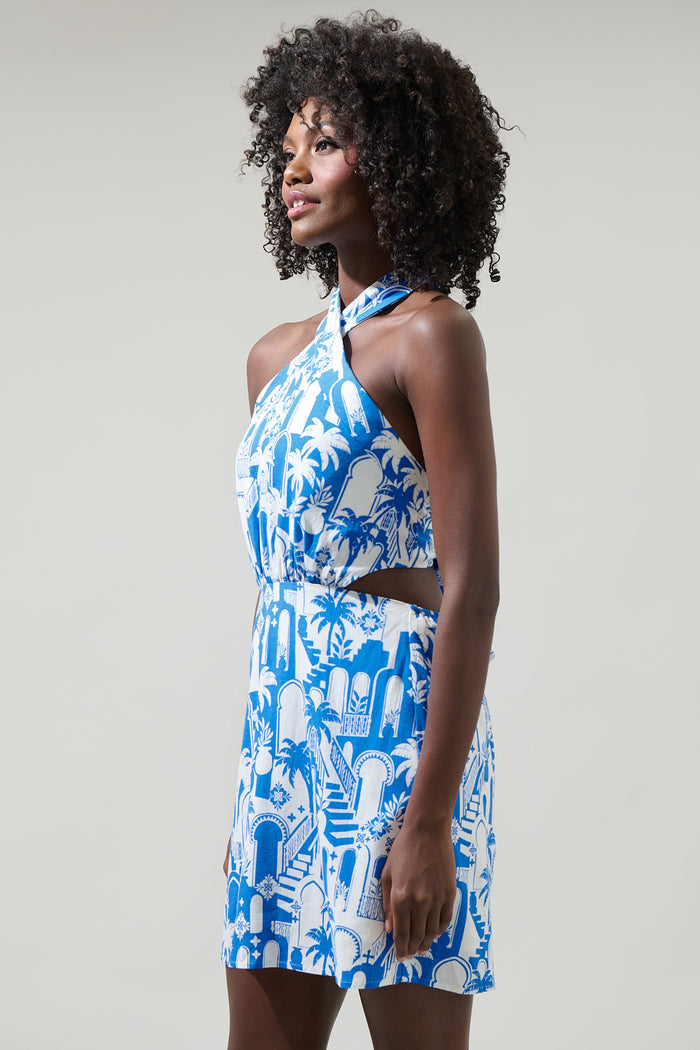 Nala Delta Halter Mini Dress