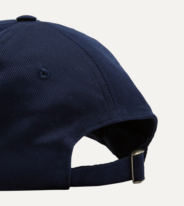 Navy Chainstitch '1977' Cotton Twill Baseball Cap
