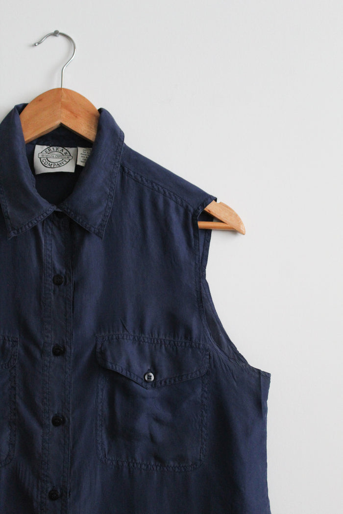 nightingale silk button up