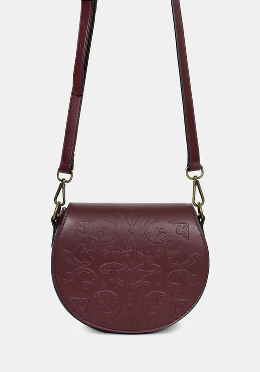 Nyelle Witches Knot Debossed Circle Bag