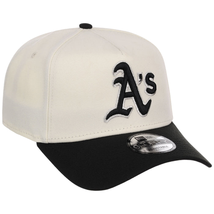Oakland Athletics MLB Chrome x Black FASHION CORE New Era 9FORTY A-Frame