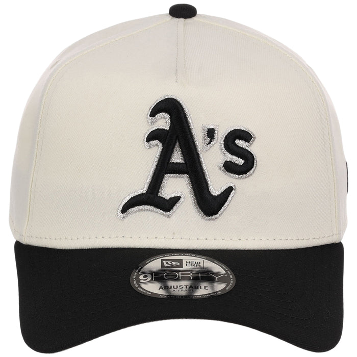 Oakland Athletics MLB Chrome x Black FASHION CORE New Era 9FORTY A-Frame