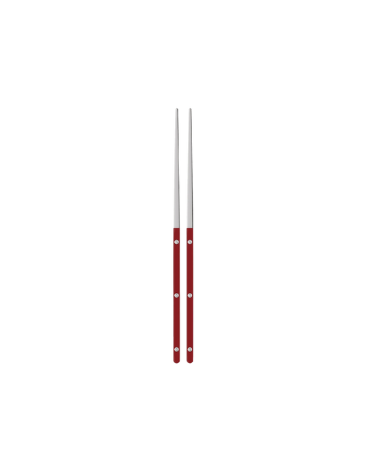 PAIR OF CHOPSTICKS BURGUNDY