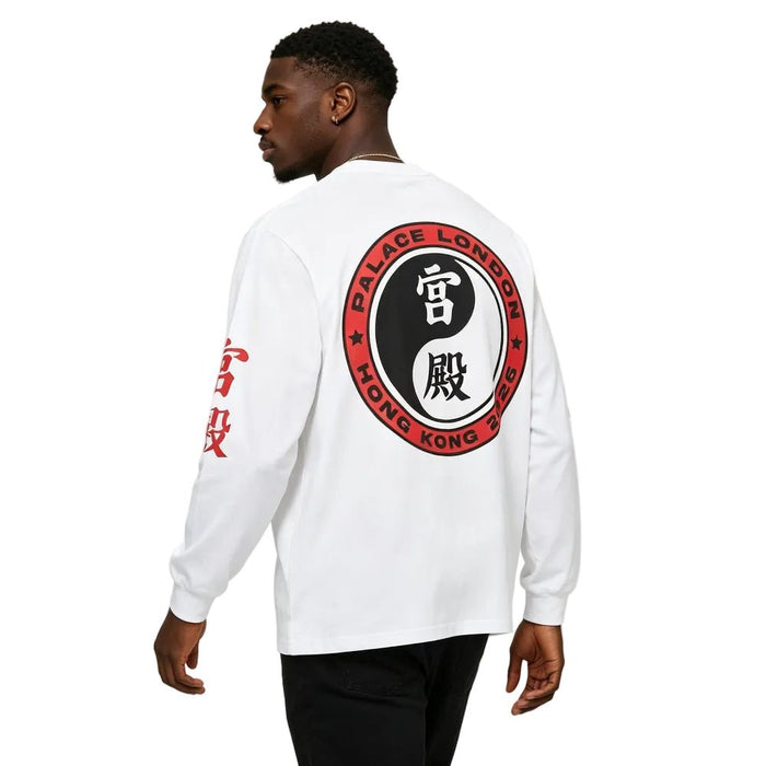 Palace Hong Kong Exclusive Yin Yang L S Tee White - Afewvibe