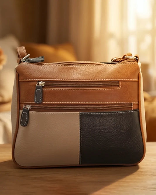 Payton Handbag - Tan/Black