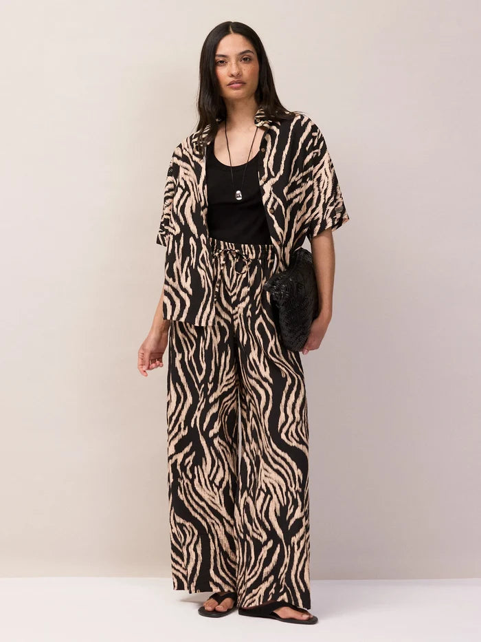 Zebra Print Trousers Co-Ord Set