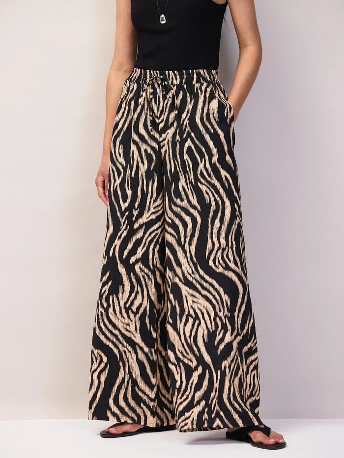 Zebra Print Trousers Co-Ord Set