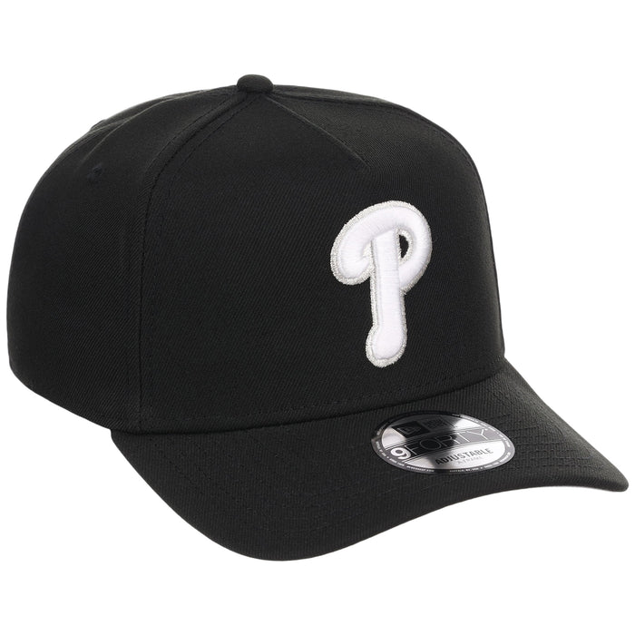 Philadelphia Phillies MLB Black x White FASHION CORE New Era 9FORTY A-Frame
