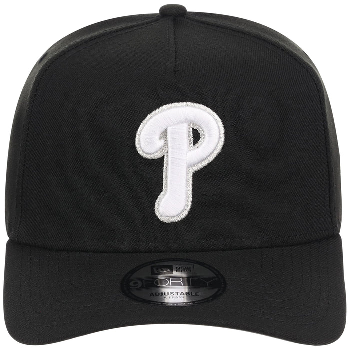 Philadelphia Phillies MLB Black x White FASHION CORE New Era 9FORTY A-Frame
