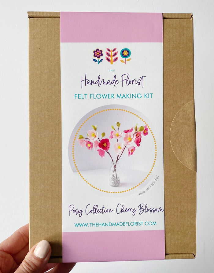 Posy Collection: Cherry Blossom Felt Flower Craft Kit, The Handmade Florist