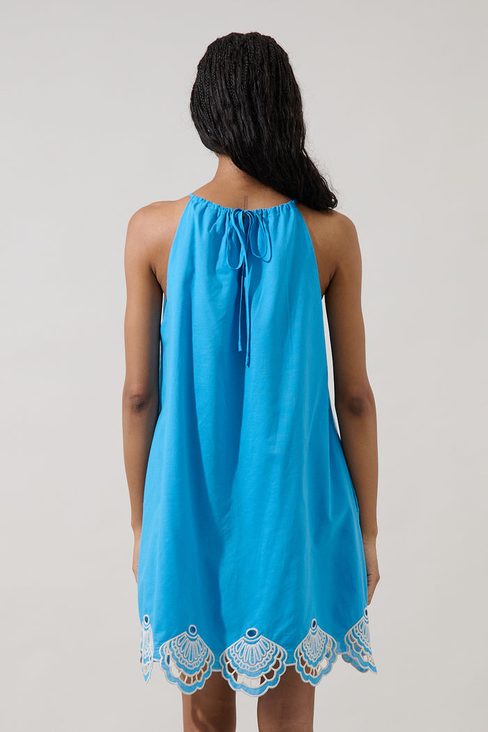 Regina Embroidered Shift Mini Dress