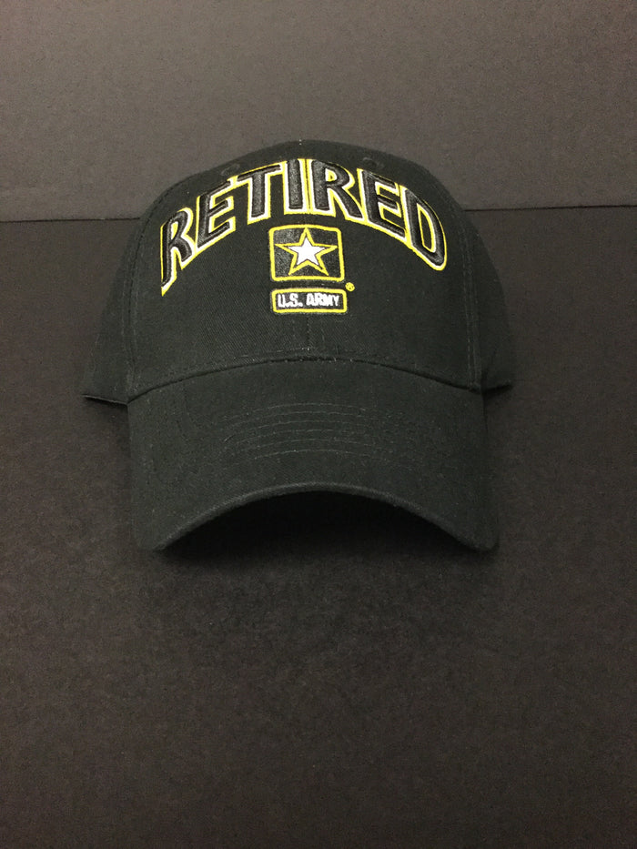 Retired with Army Star Logo - Hat