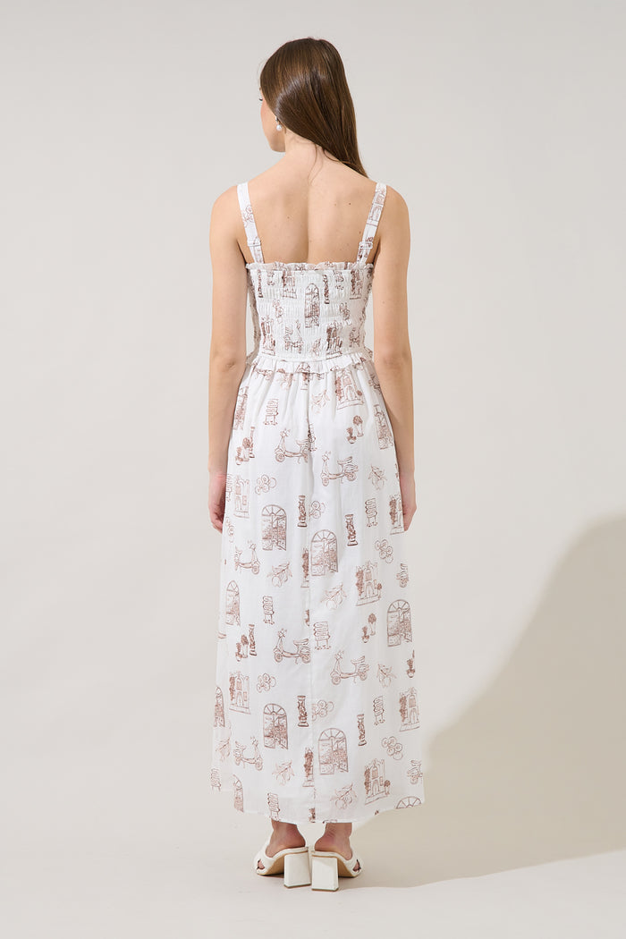 Riela Smocked Maxi Dress Toile