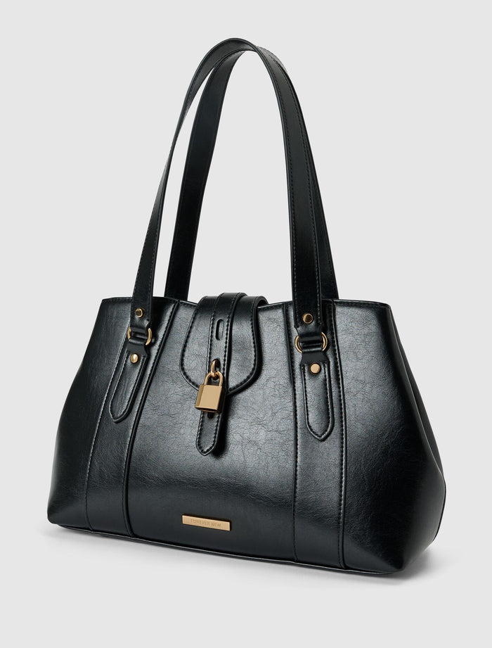 Riley Retro Lock Tote Bag Forever New