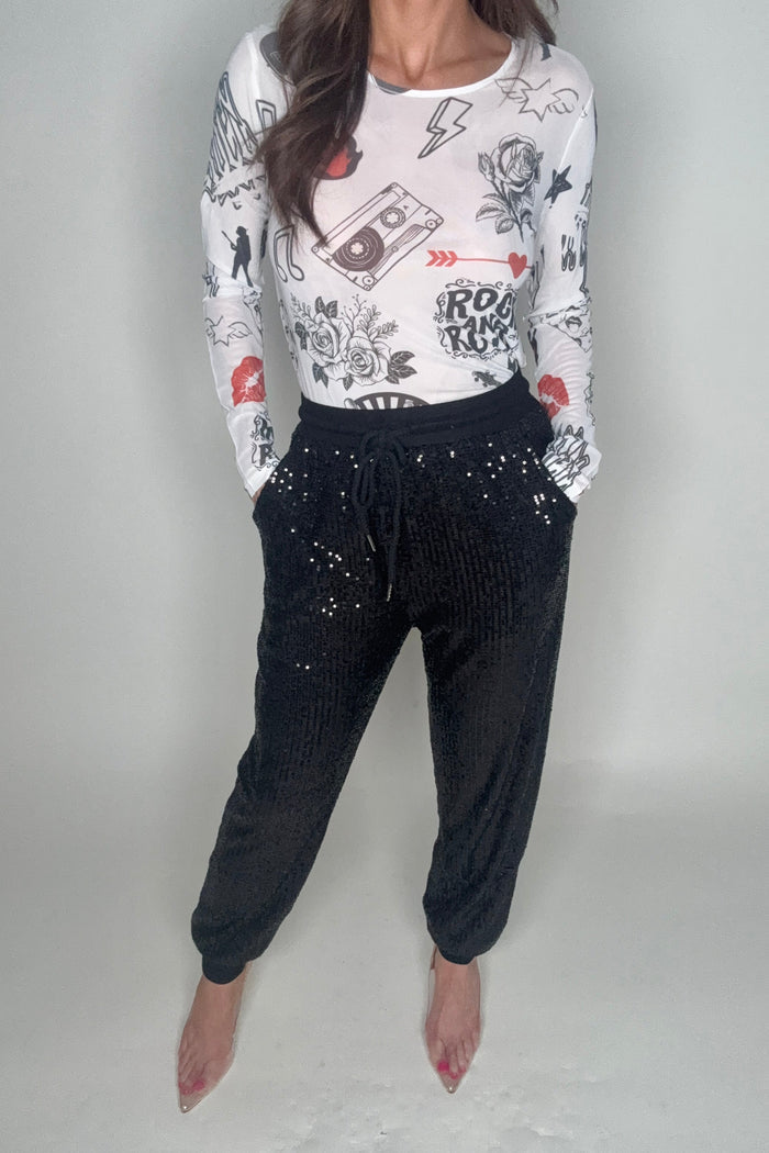 Style the Rock N Roll Mesh Top exclusively at Born To Glam