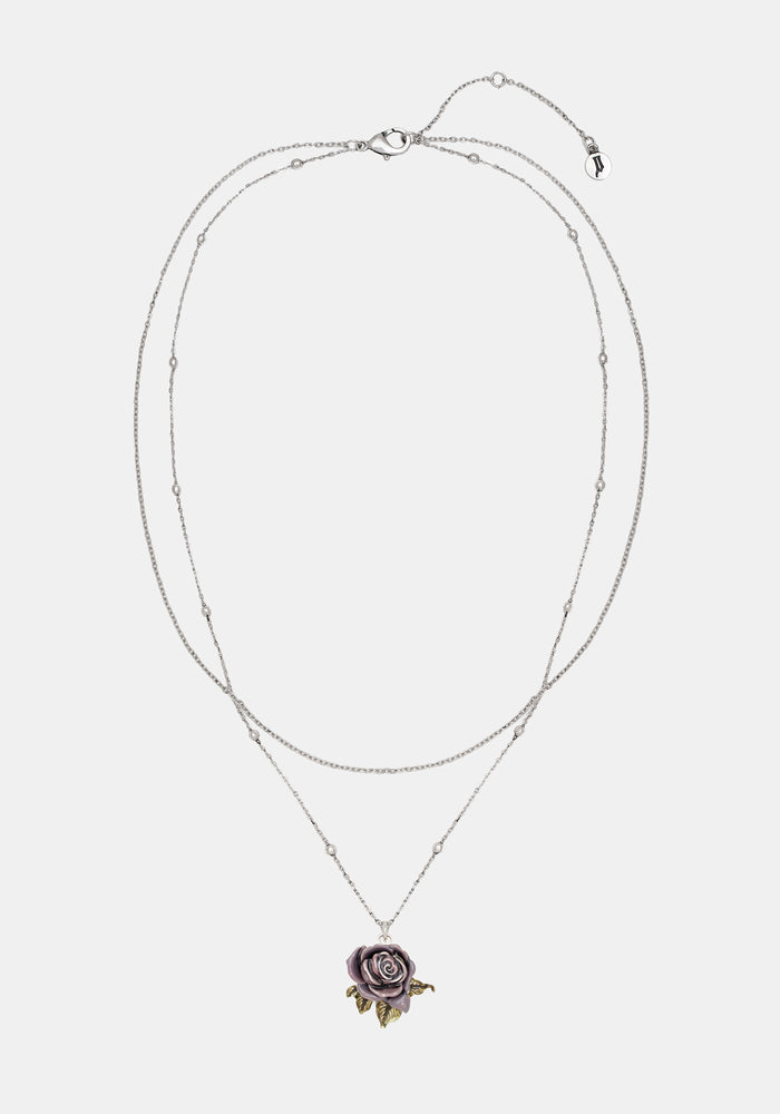 Rosea Rose Charm Necklace