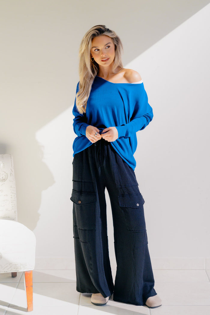 Royal Tide V Neck Sweater