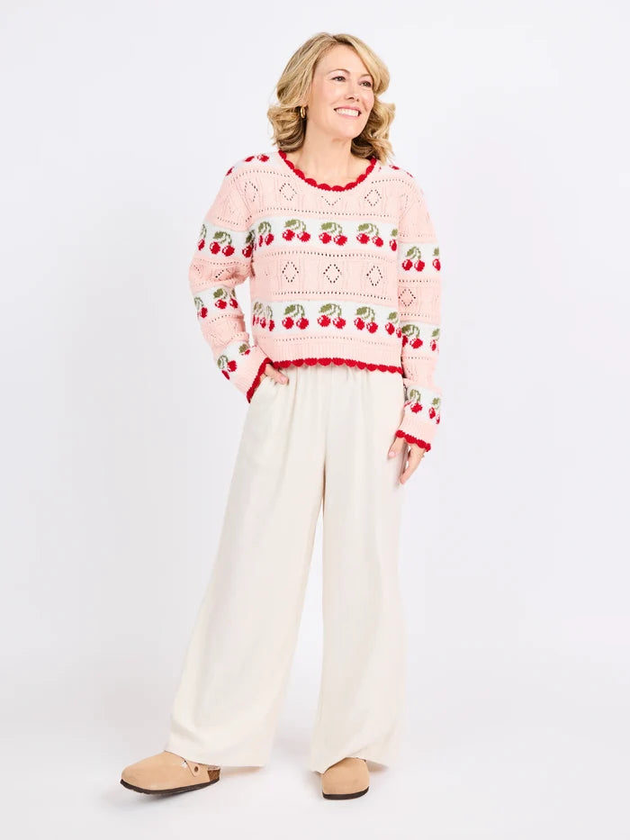 Sadie & Sage Cherry ON Top Sweater - Crush Marketplace
