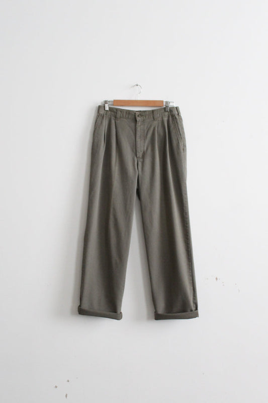 sageleaf cotton trousers