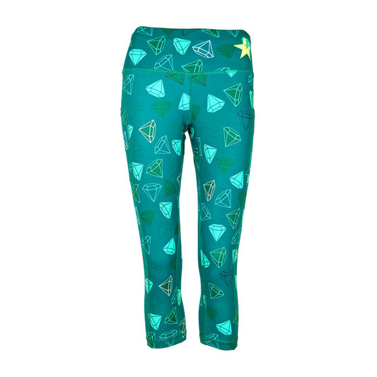 Sale Funky Sports Capri | Diamond Rush Green