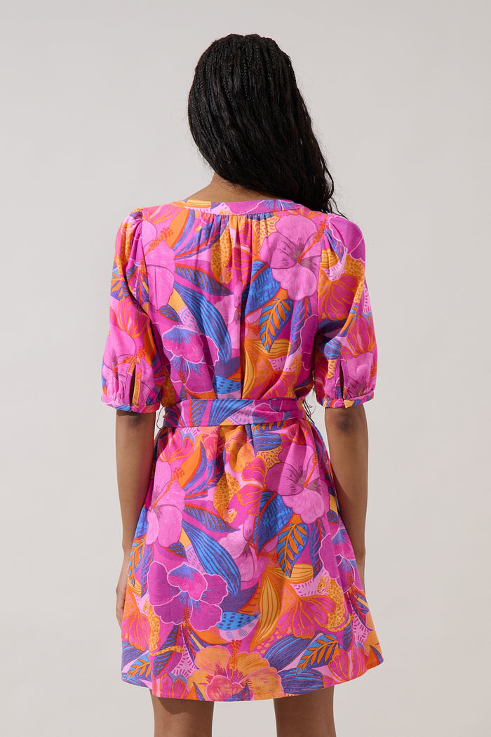 Samrie Shift Mini Dress Chelsy Floral