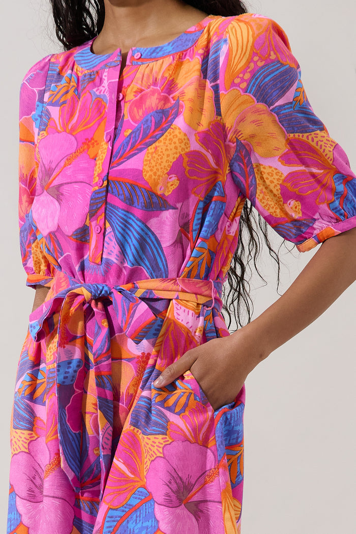 Samrie Shift Mini Dress Chelsy Floral