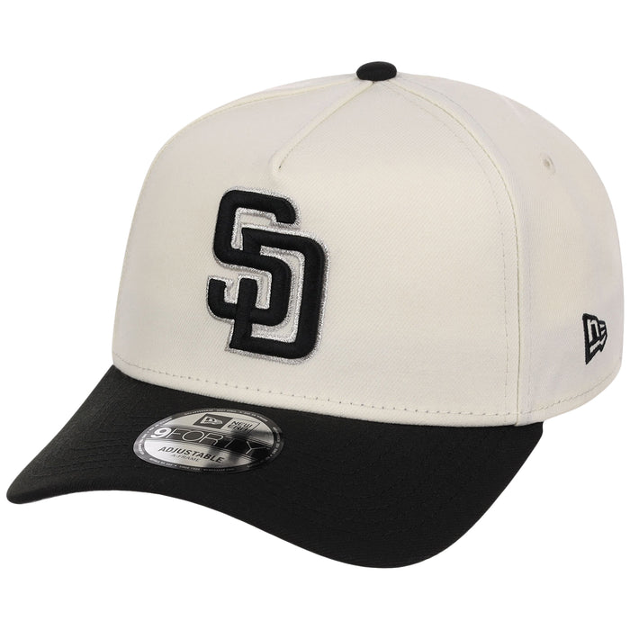 San Diego Padres MLB Chrome x Black FASHION CORE New Era 9FORTY A-Frame