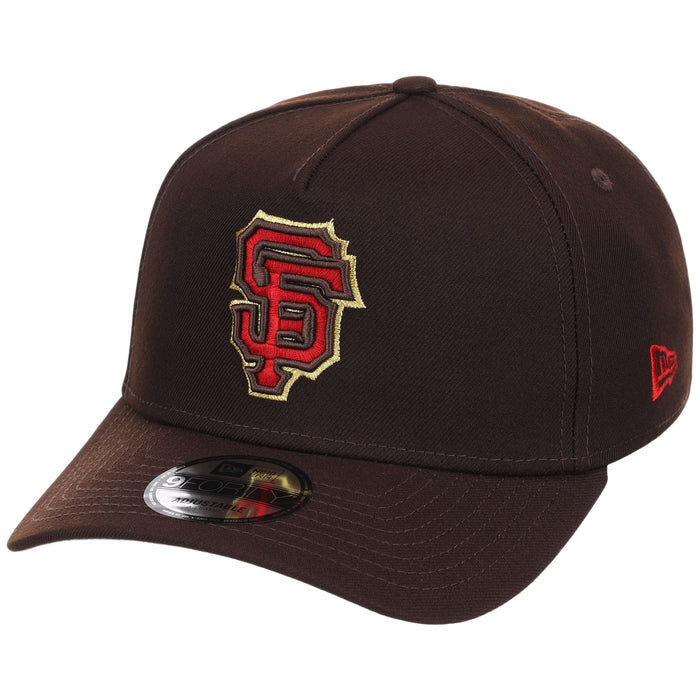 San Francisco Giants MLB Burnt Wood FASHION CORE New Era 9FORTY A-Frame