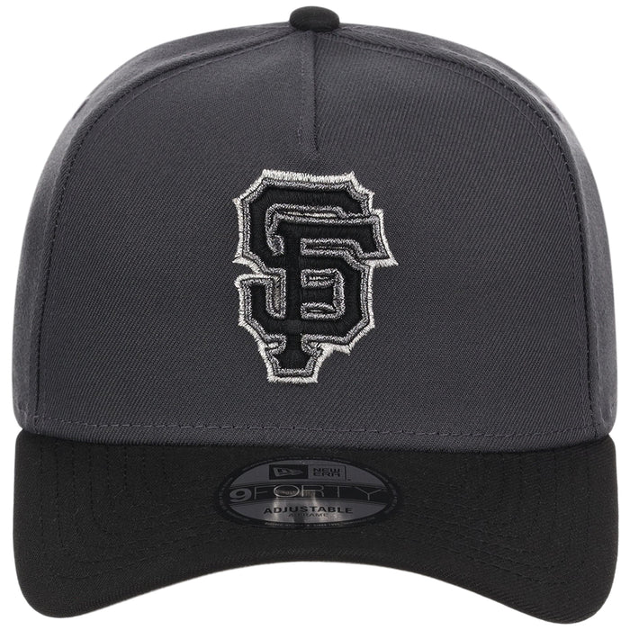 San Francisco Giants MLB Graphite x Black FASHION CORE New Era 9FORTY A-Frame