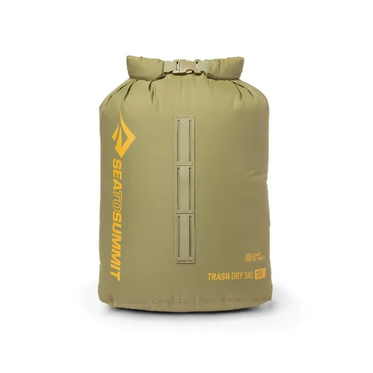 Sea To Summit Trash Dry in 10 litres brown shown from the front on a white background