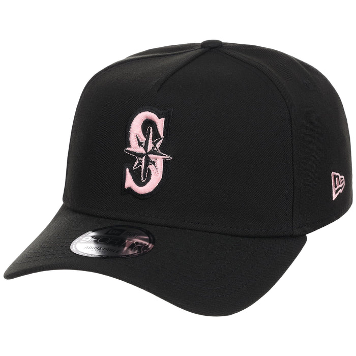 Seattle Mariners MLB Black x Pink FASHION CORE New Era 9FORTY A-Frame