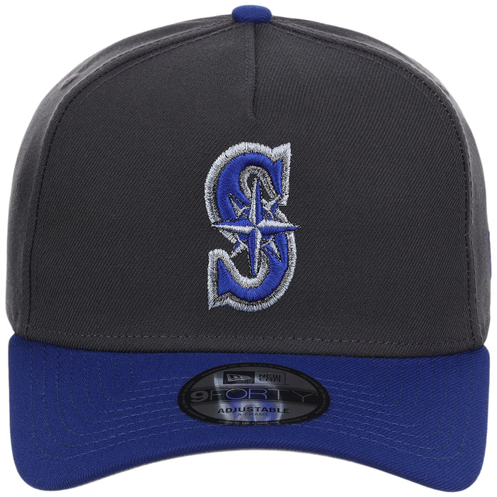 Seattle Mariners MLB Graphite x Royal FASHION CORE New Era 9FORTY A-Frame