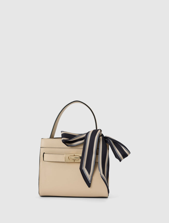 Serin Small Lock Top Handle Bag 0 Camel Forever New