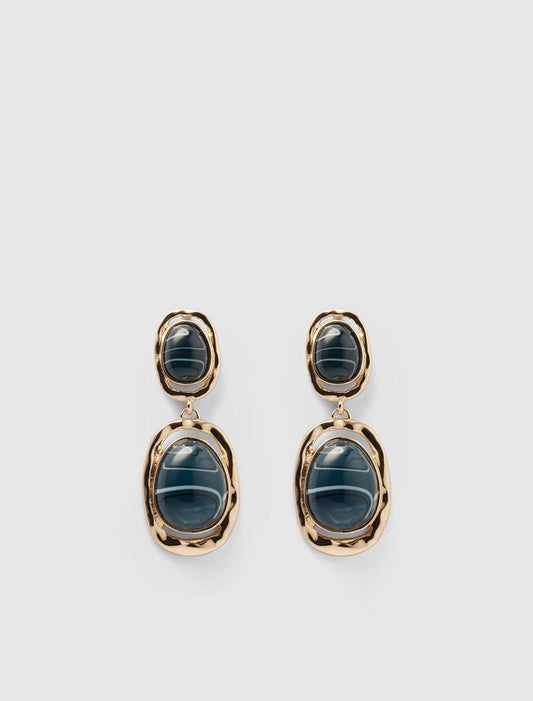 Signature Sonia Stone Drop Earrings 0 Gold Teal Forever New