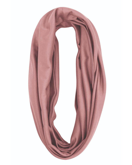 Silky Cotton Snood Scarf - Pink - The Classic Boutique