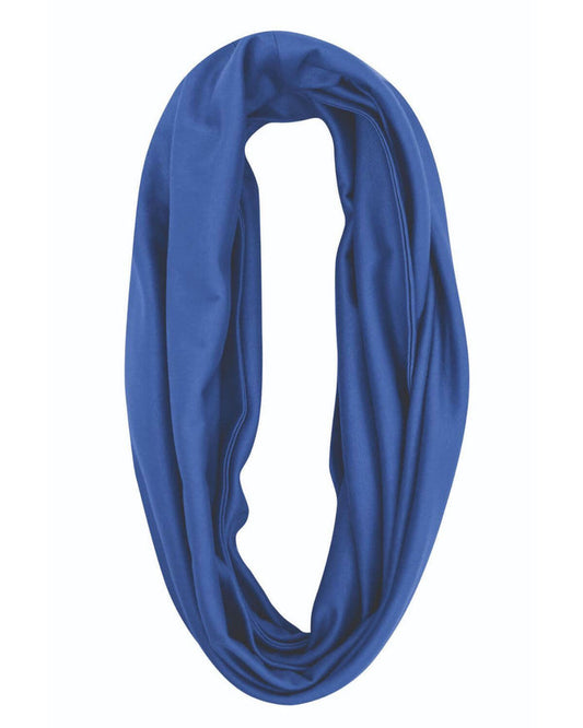 Silky Cotton Snood Scarf - Sapphire - The Classic Boutique
