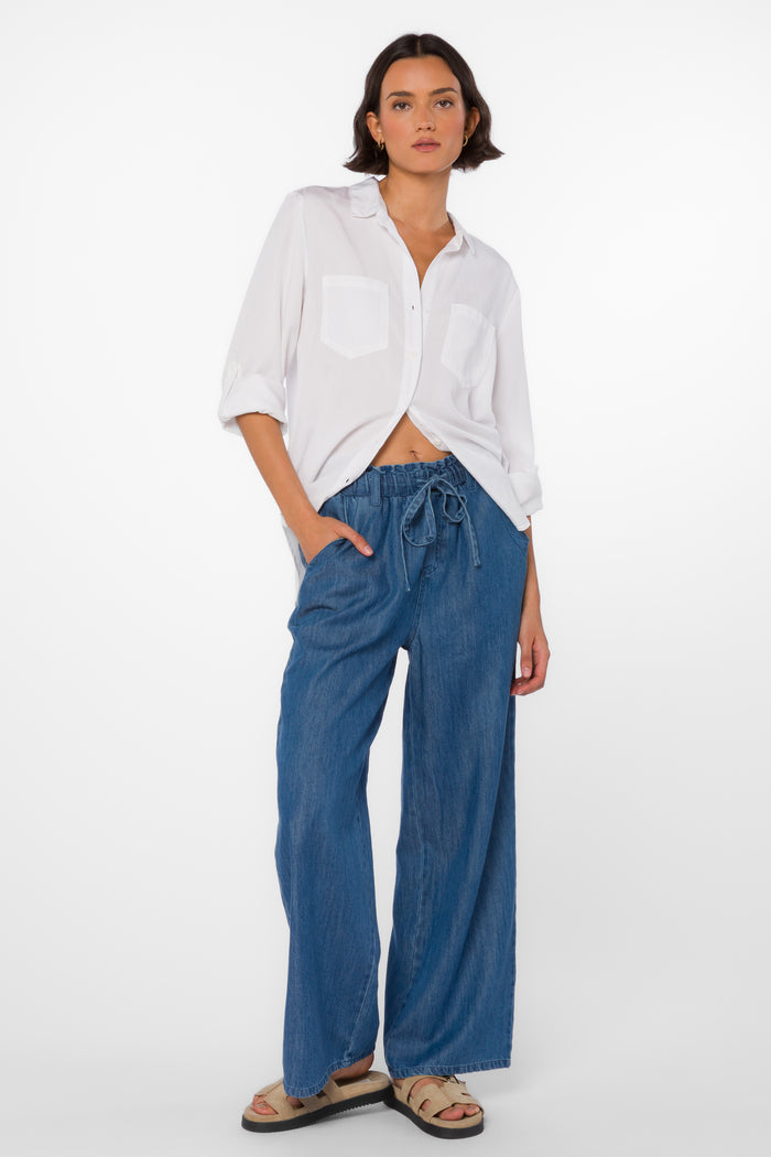 Sirena Optic White Shirt - Tops - Velvet Heart Clothing