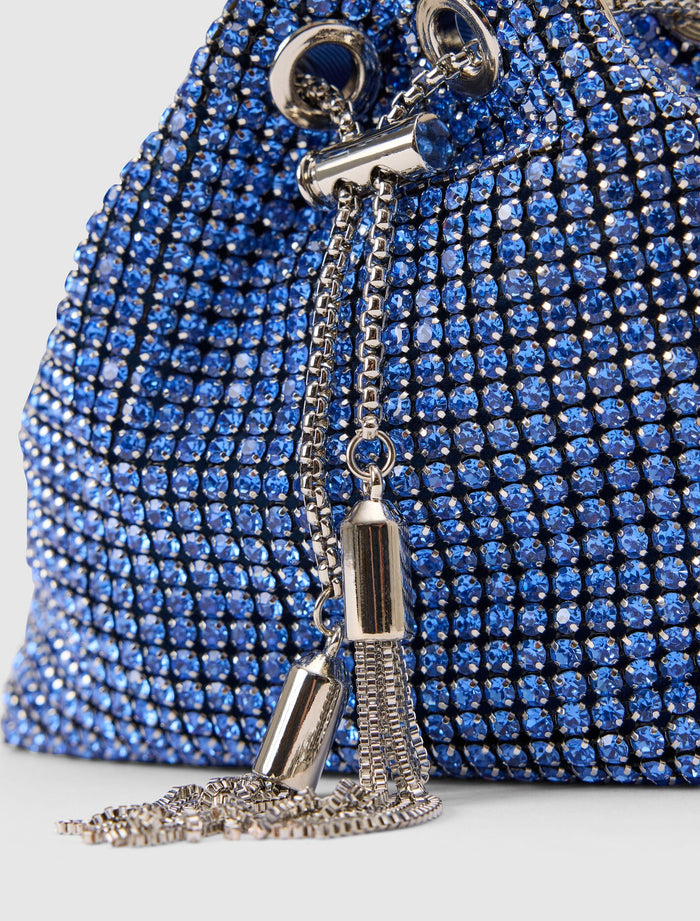 Skylah Sparkle Metal Handle Clutch Forever New