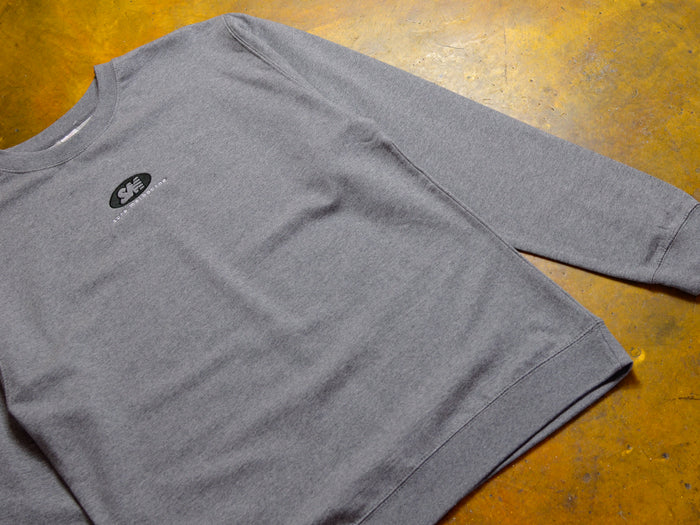 SM Oval Embroidered Crew - Gunmetal Grey