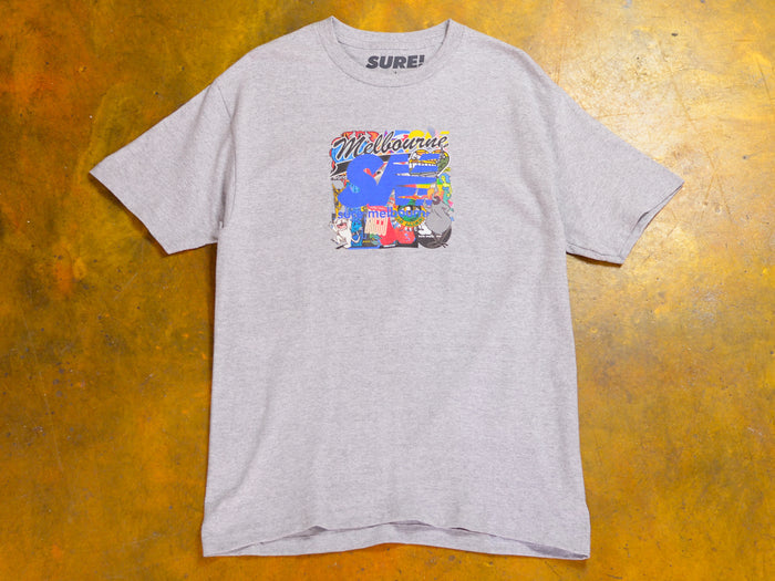 SM Sticker Toss T-Shirt - Athletic Heather