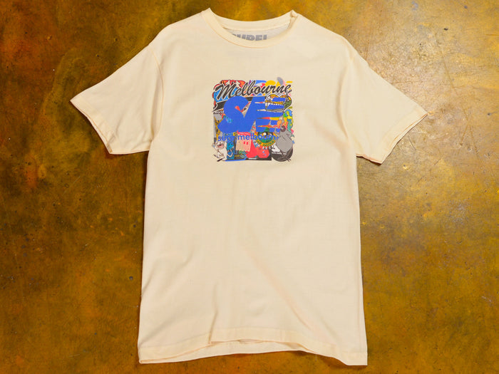 SM Sticker Toss T-Shirt - Natural