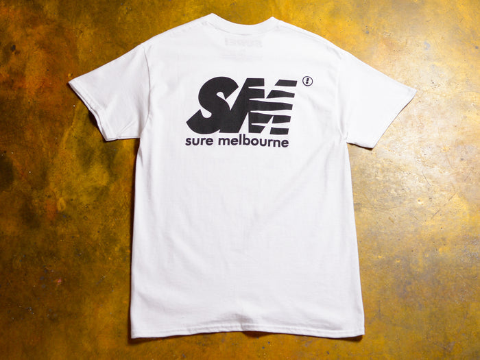 SM T-Shirt - White / Black