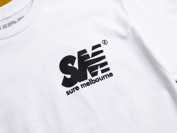 SM T-Shirt - White / Black