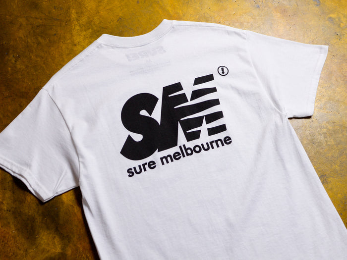 SM T-Shirt - White / Black
